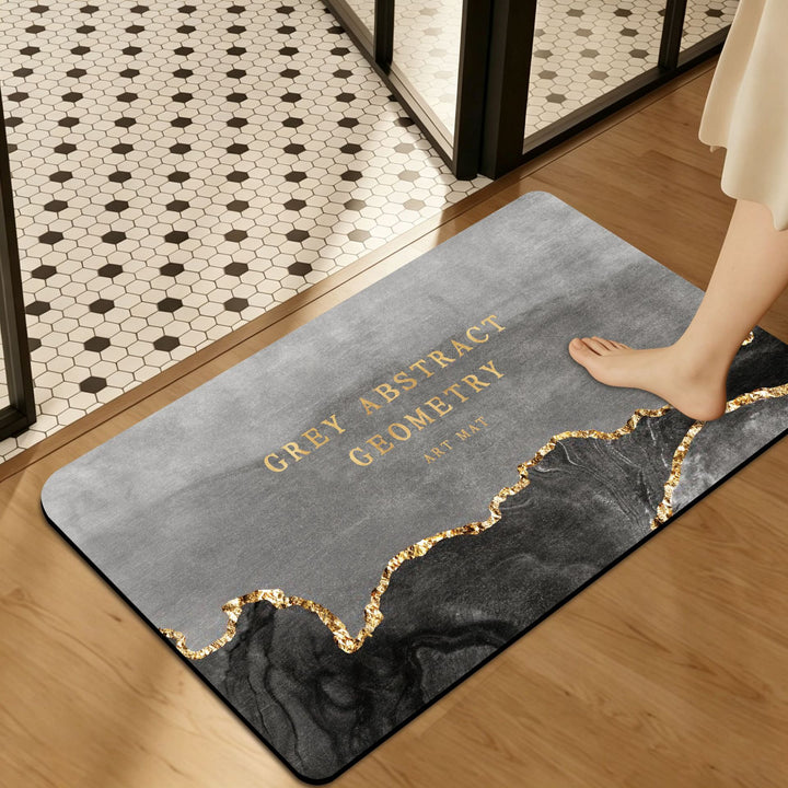 Floral Art Bathroom Mat Kalsten