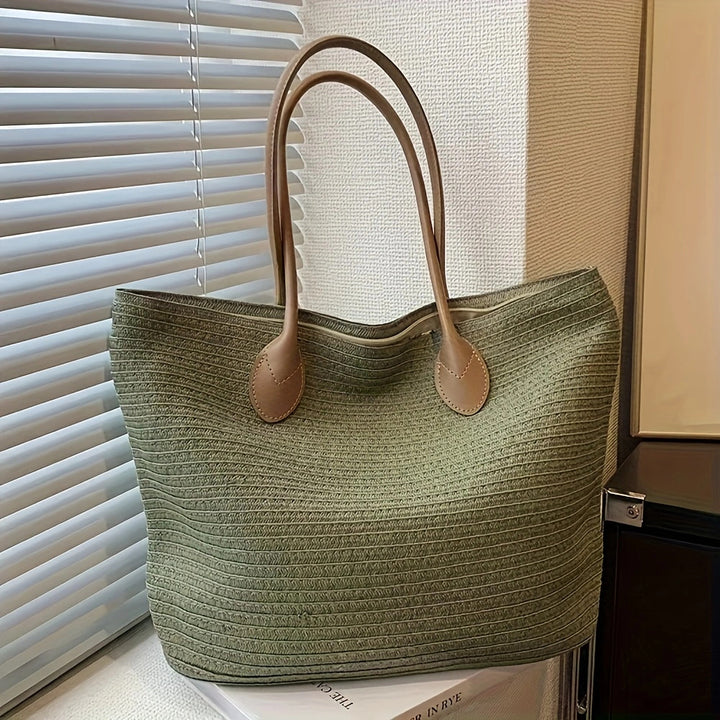Everyday-friendly tote bag with leather handles Kalsten