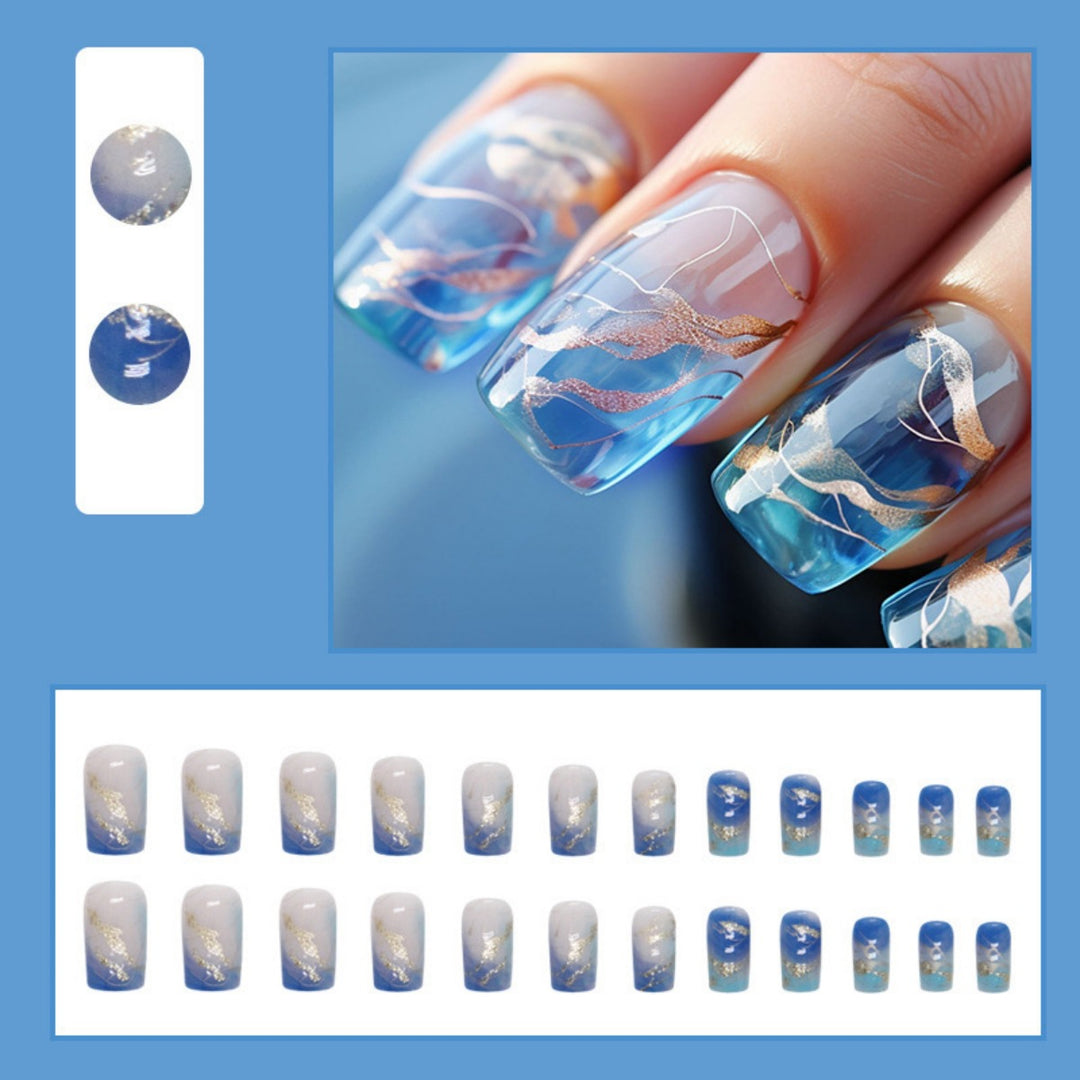 Artistic Abstract Nail Extensions Kalsten