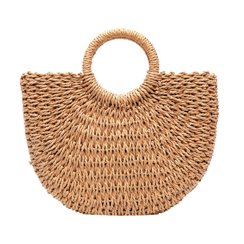 Beach bag made of hand-woven natural material Kalsten