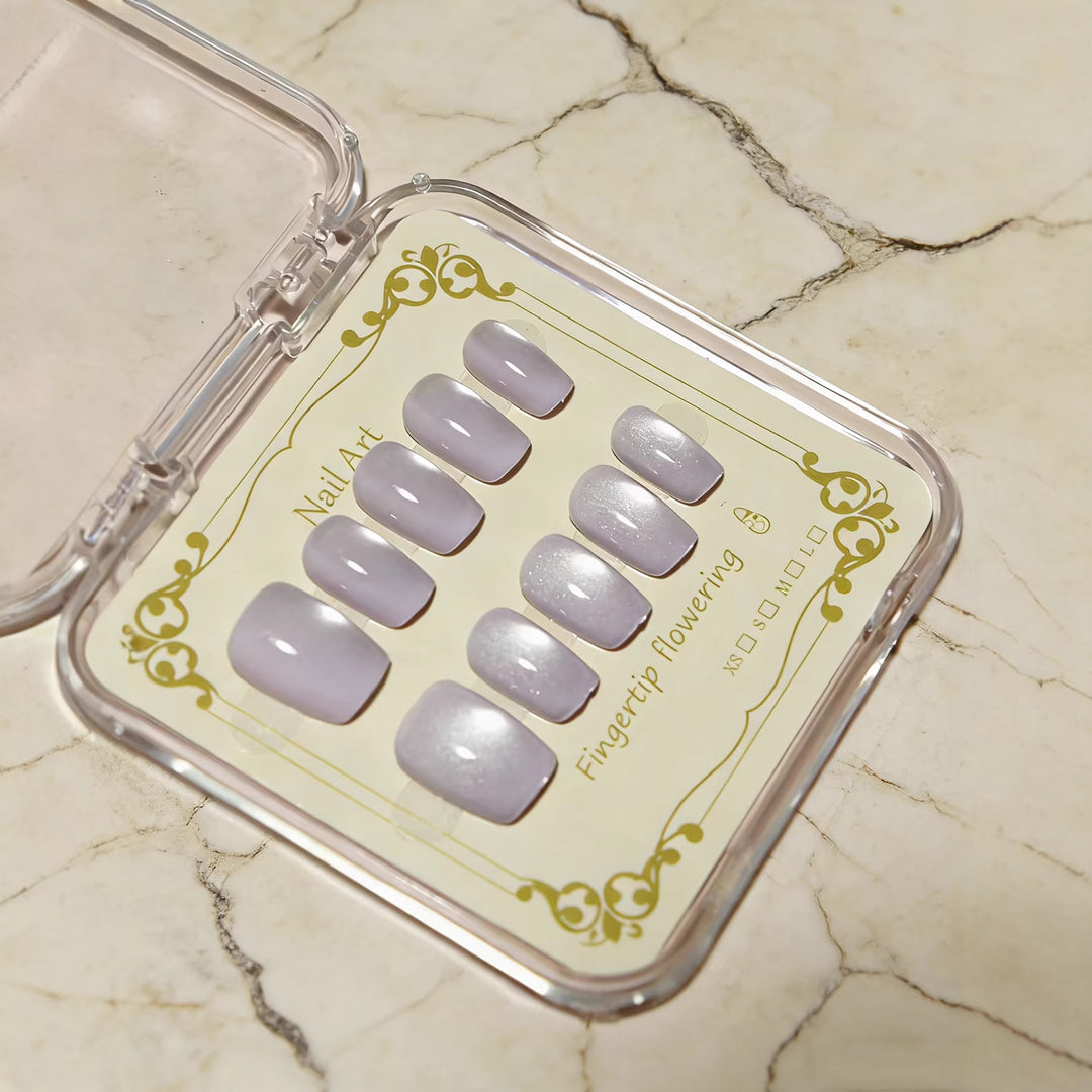 Elegant Glossy Press-On Nail Set Kalsten