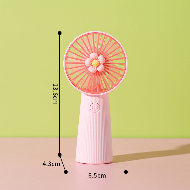 Flower-Themed Handheld Cooling Fan Kalsten