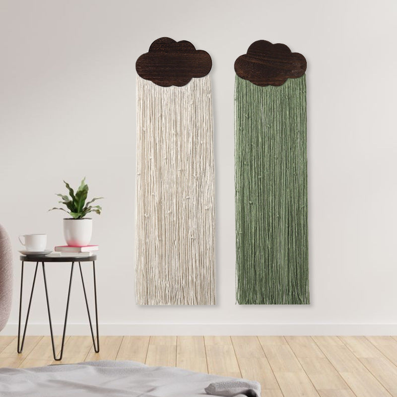 Macrame Wall Decor with Cloud Motif Kalsten