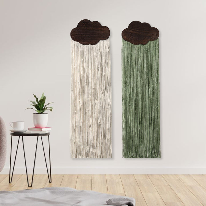 Macrame Wall Decor with Cloud Motif Kalsten
