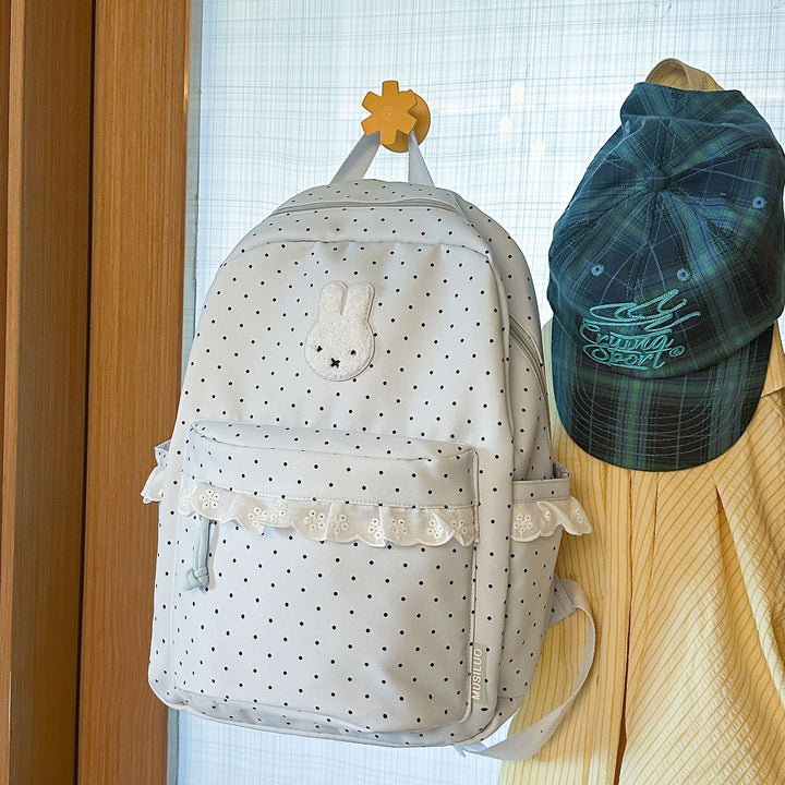 Playful Bunny-Ear Printed Backpack Kalsten