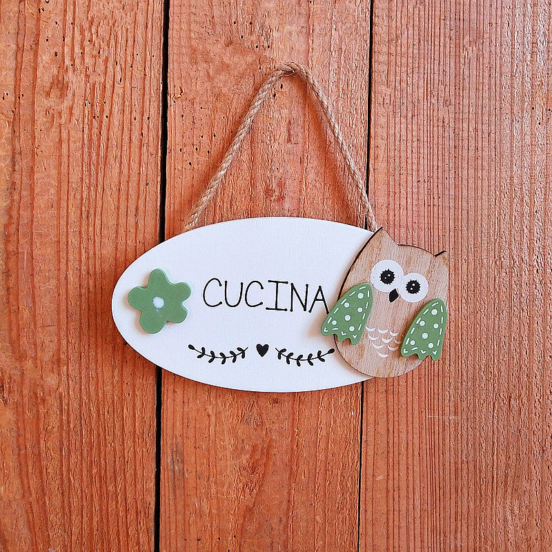 Cute Owl Welcome Sign