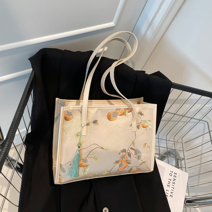 Embroidered Butterfly Pattern Handbag Kalsten