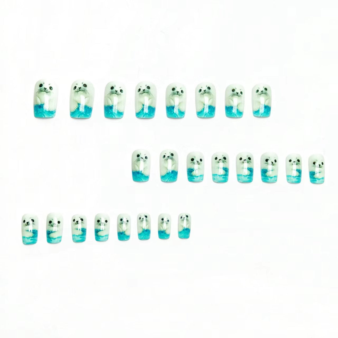 3D Seal-Themed Nail Art Kalsten