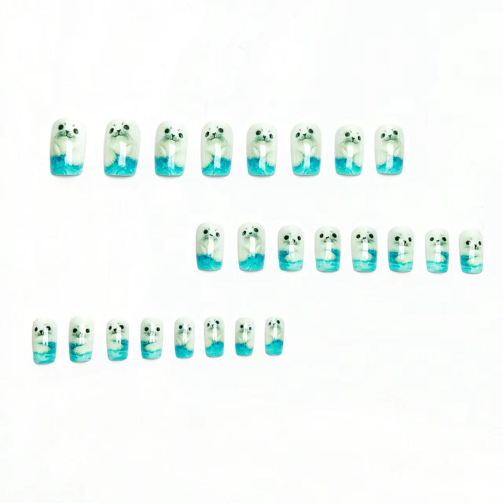 3D Seal-Themed Nail Art Kalsten
