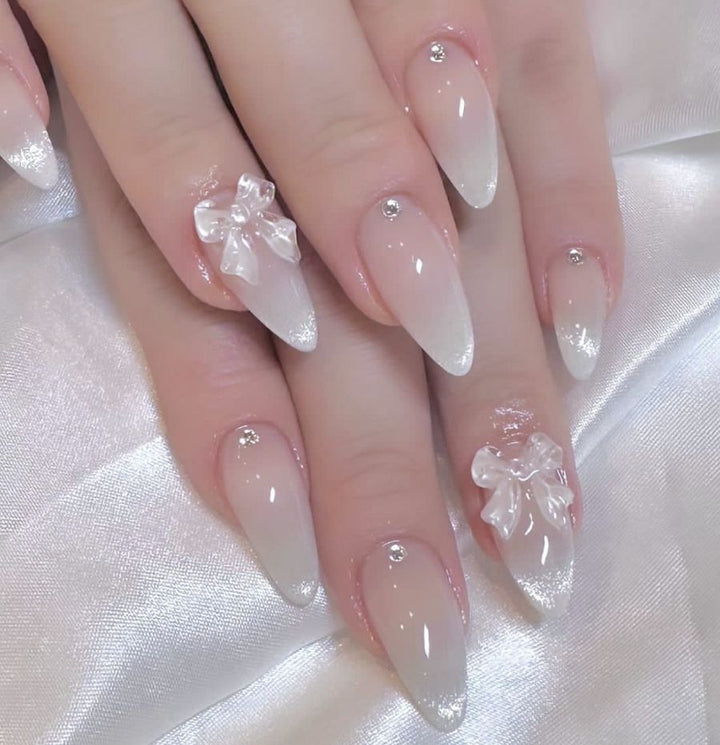 Decorative Heart Design Press-On Nails Kalsten