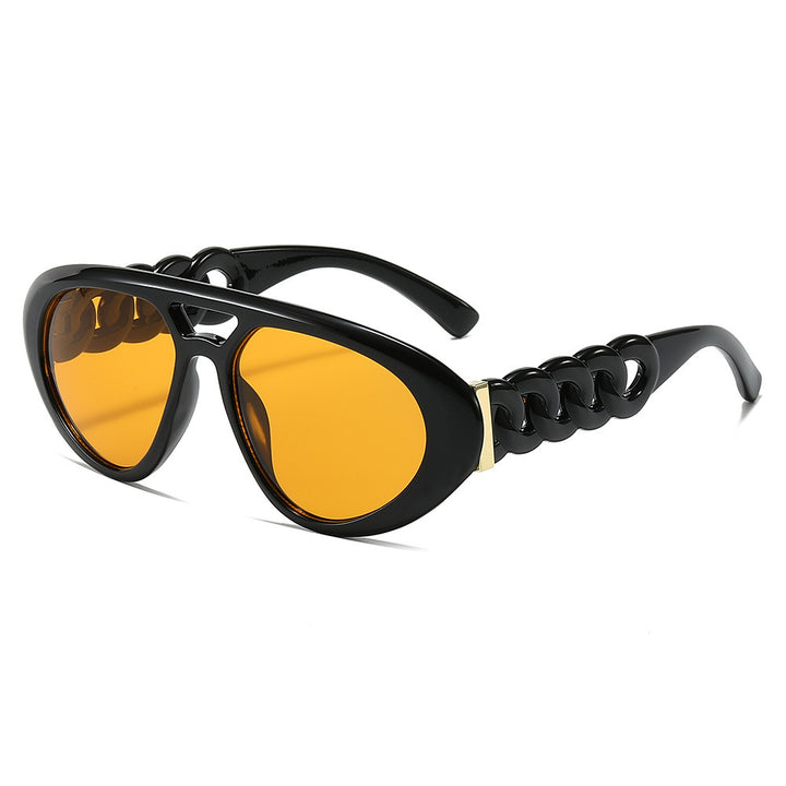 Fashion-Forward Oversized Shield Sunglasses Kalsten