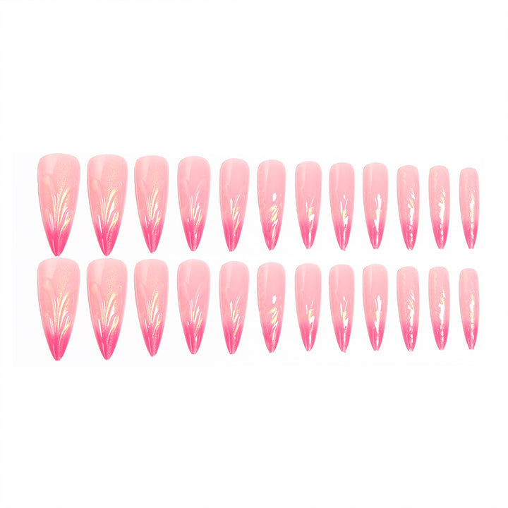 Artificial nails in modern design with pointed accents Kalsten