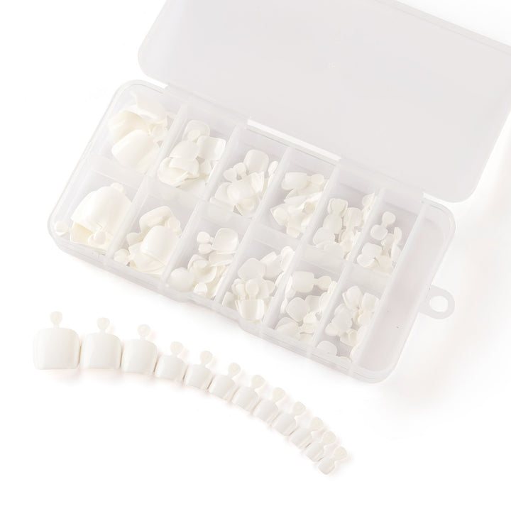 Premium Glossy Press-On Pedicure Set Kalsten