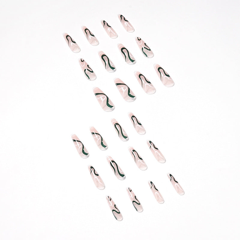 Artifical nails with luxurious wave pattern Kalsten