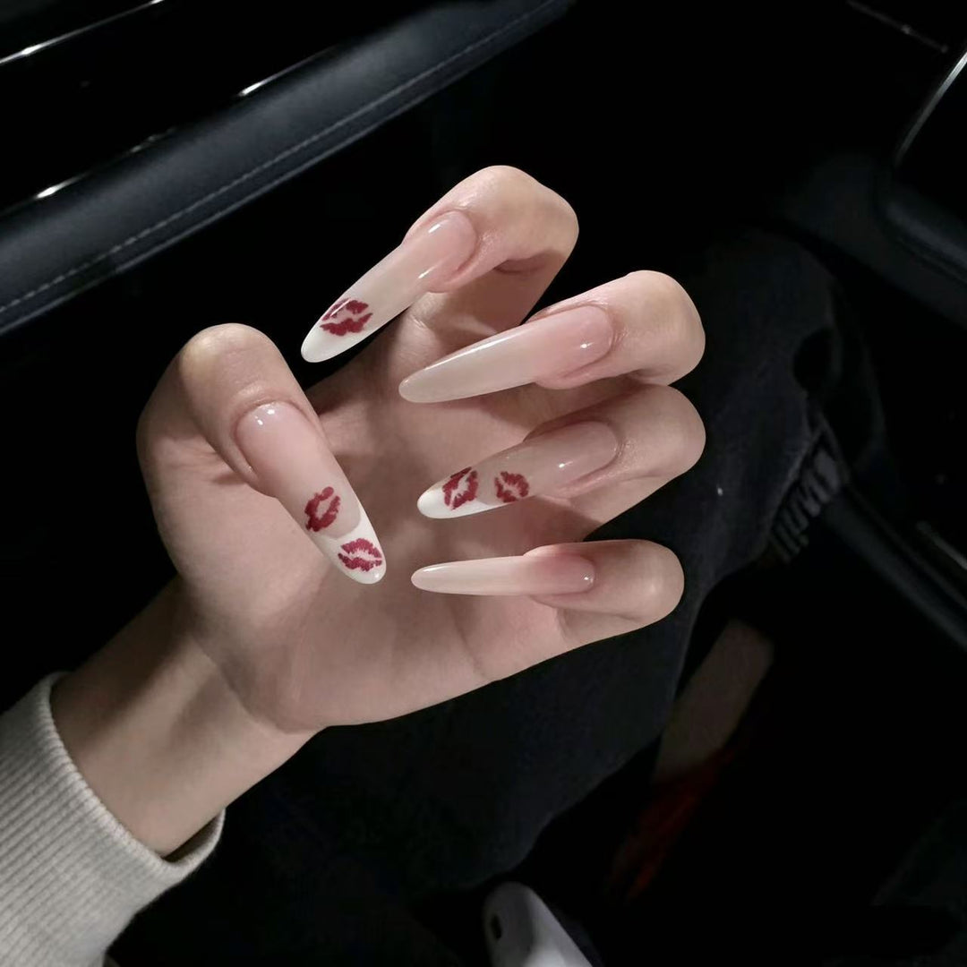 Artistic Long Stiletto Nail Enhancements Kalsten