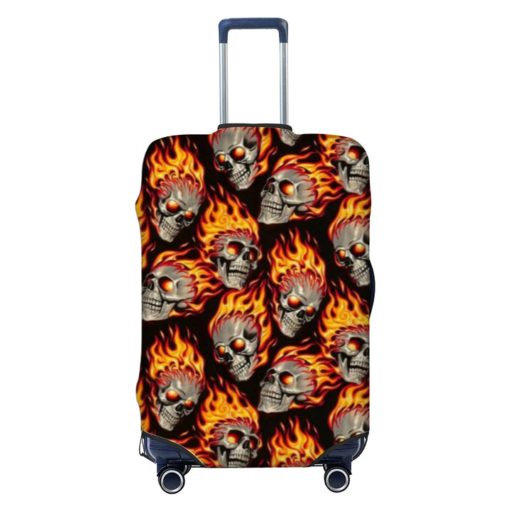 Unisex non-elastic luggage cover with graffiti print and zipper opening, stretchable protective cover with non-slip inner fastening Kalsten