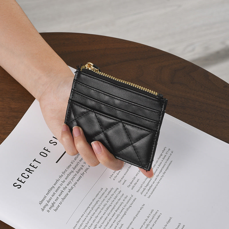 Quilted Leather Card Holder Kalsten