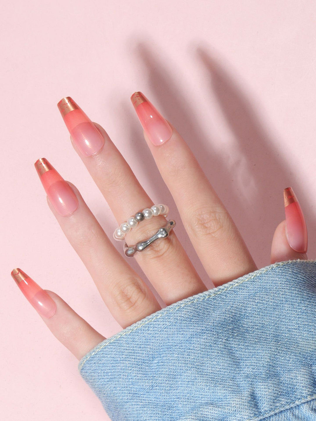 Elegant Gradient Stiletto Press-On Nails Kalsten