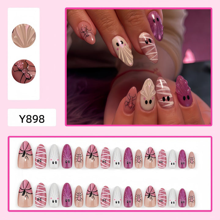Creative artificial nails with Halloween motifs Kalsten