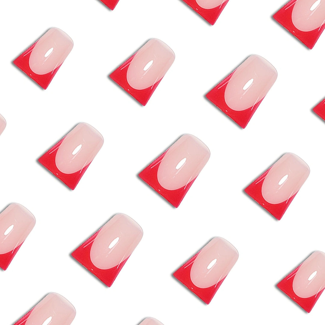 Glossy Square Tip Press-On Nails Kalsten
