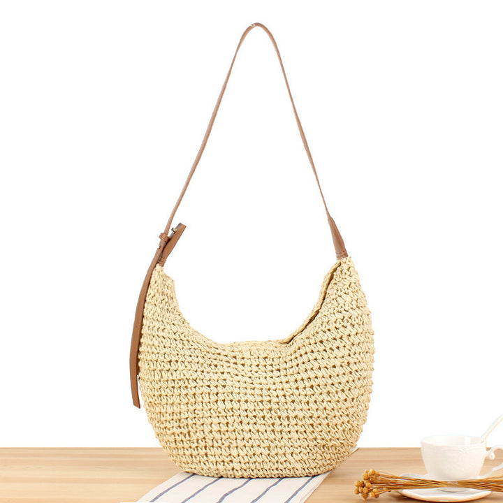 Shoulder bag made of handcrafted natural material Kalsten