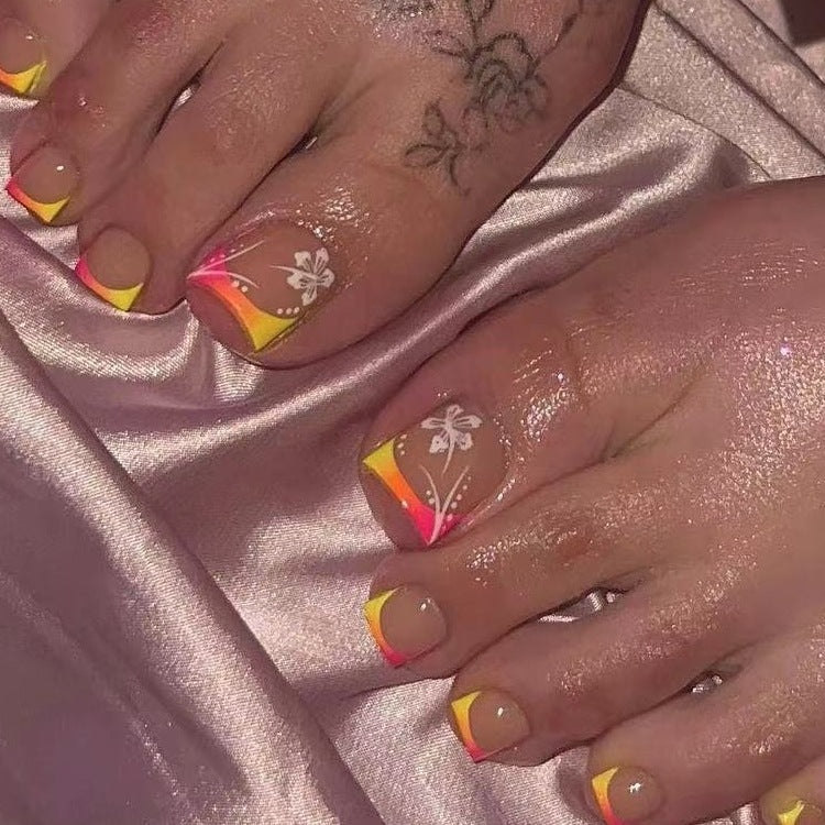 Ornate Butterfly-Inspired Acrylic Nail Extensions Kalsten