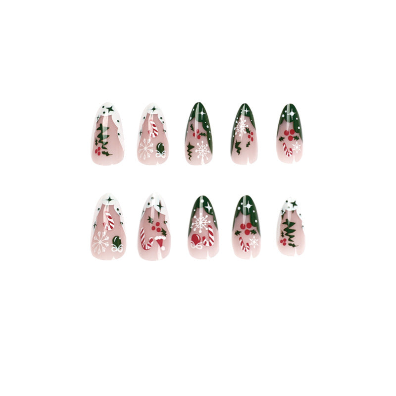 Trendy Christmas Art Gel Nails Kalsten