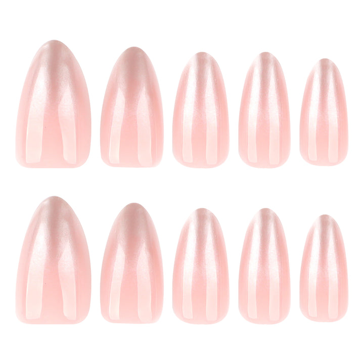 Exquisite Nail Extensions with Elegant Gradient and Glossy Tips Kalsten