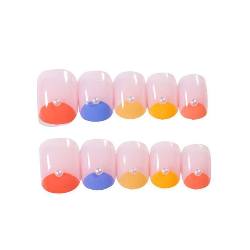 Creative art nails with colorful gradient Kalsten
