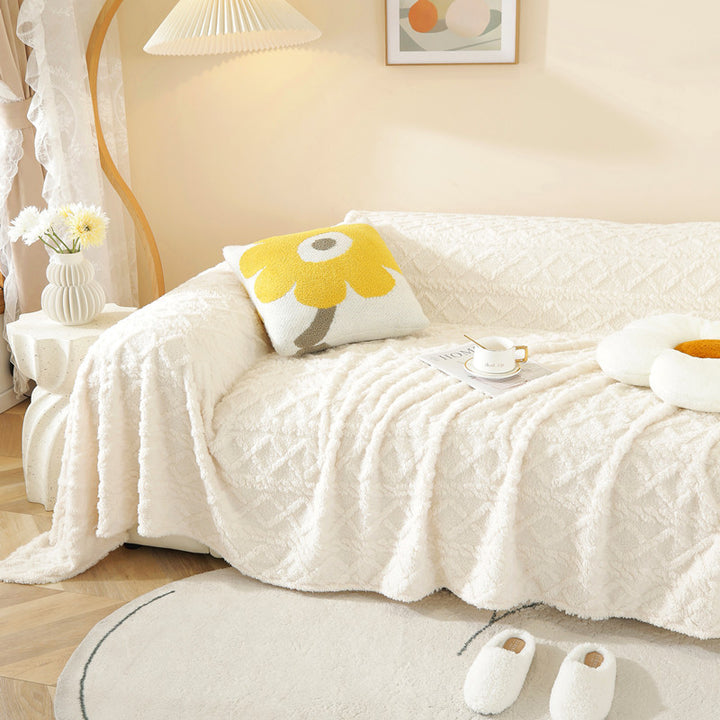 Cozy Textured Sofa Cover