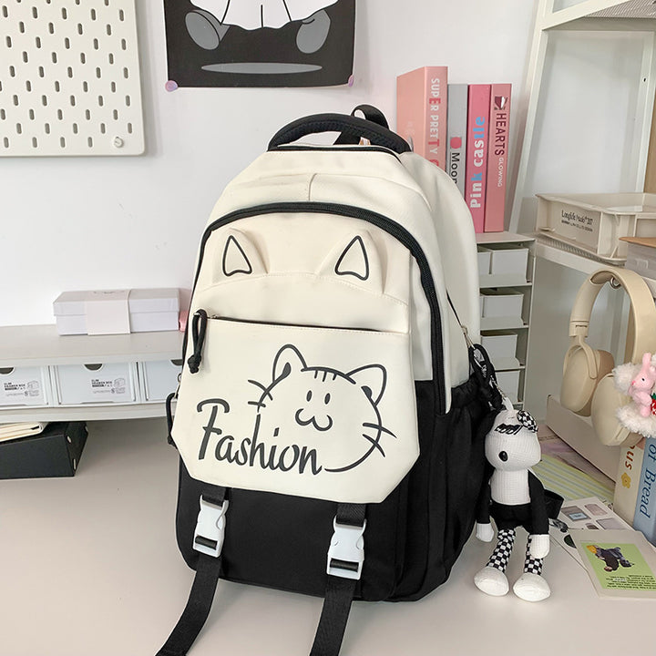 Backpack with Cute Cat Ears and Practical Compartments Kalsten
