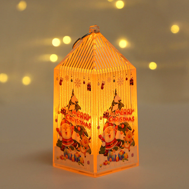 Christmas lantern made of plastic