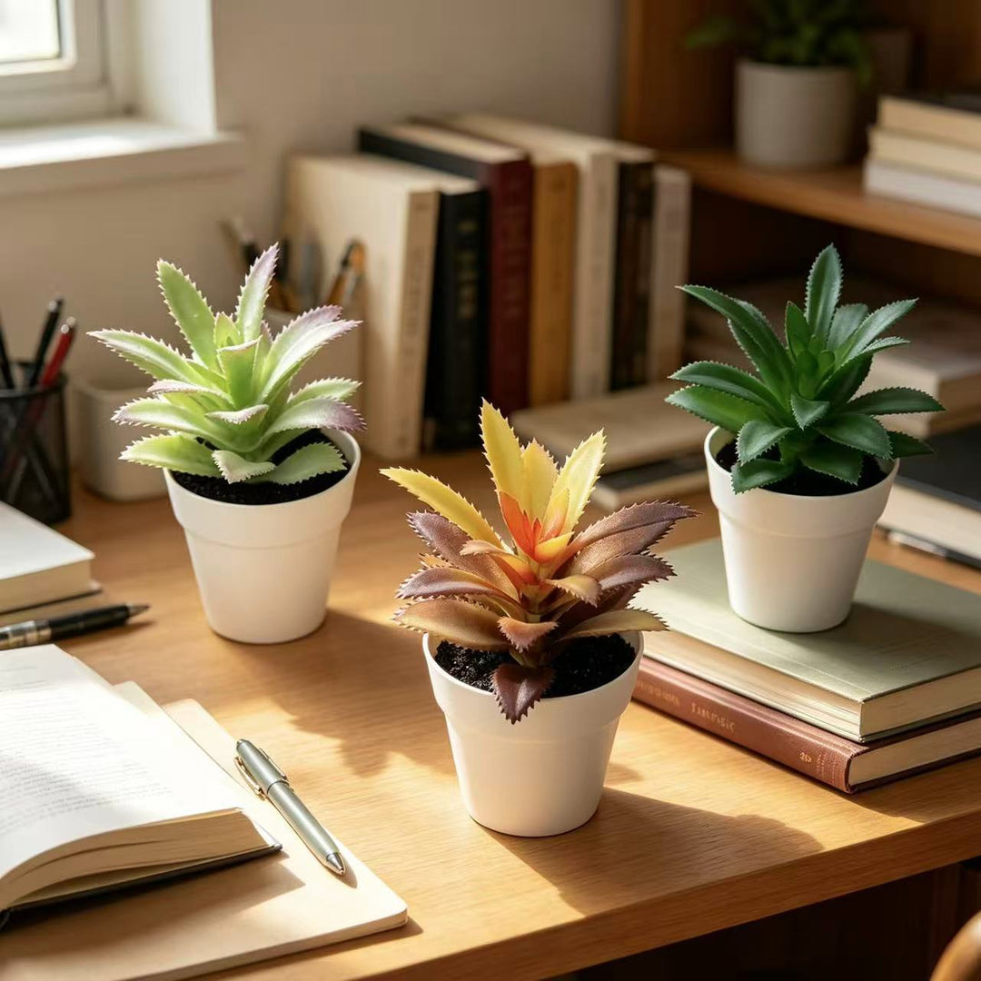 Lifelike Succulent Plant Decor