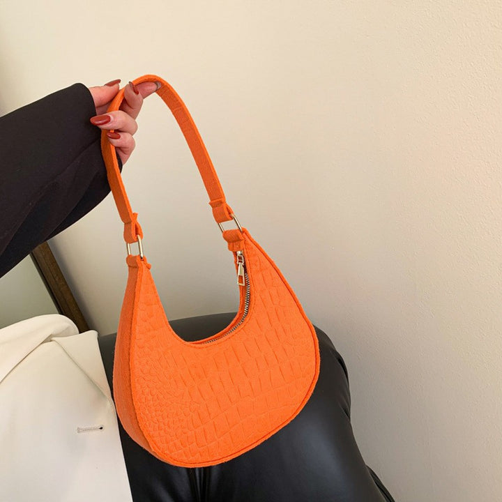 WoCrocodile Texture Handheld Hobo Bag Kalsten