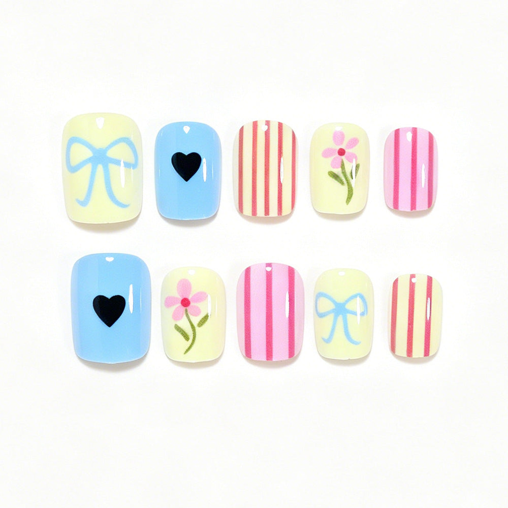Decorative Nail Art Set with Floral Motifs Kalsten