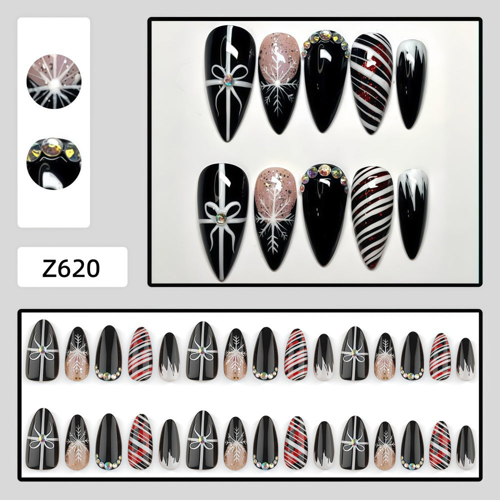 Artificial nails with festive Christmas designs Kalsten