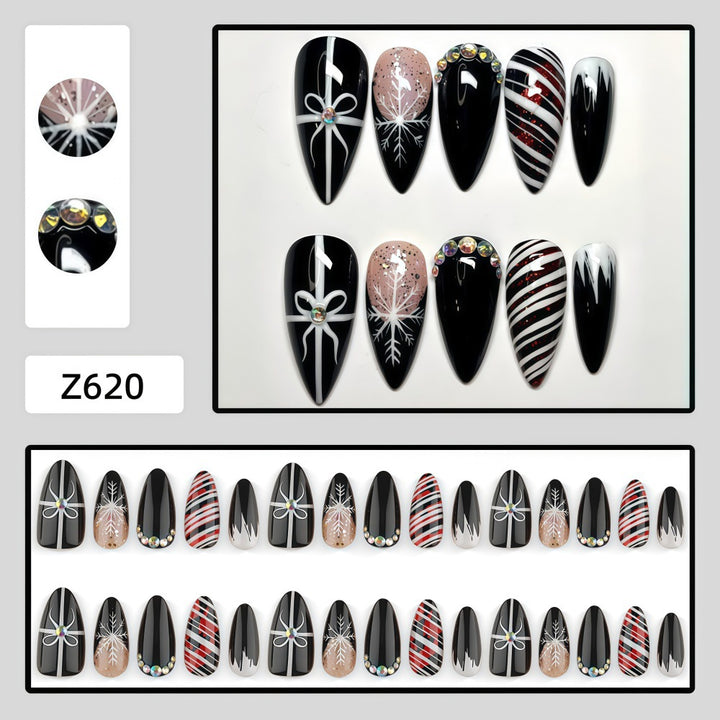 Artificial nails with festive Christmas designs Kalsten