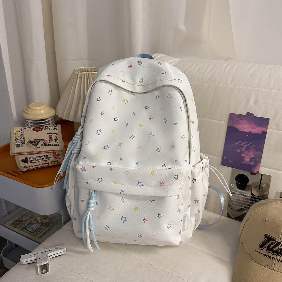Fashionable backpack with colorful star pattern Kalsten