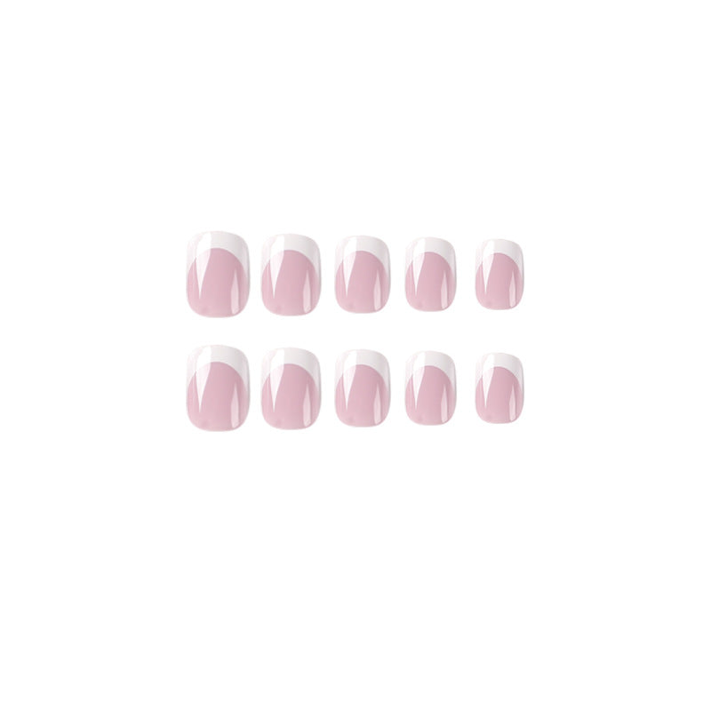 Elegant Nail Art with Shiny French Tip Capping Kalsten