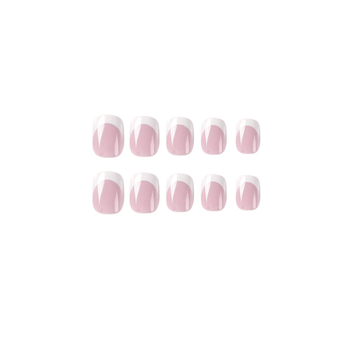 Elegant Nail Art with Shiny French Tip Capping Kalsten