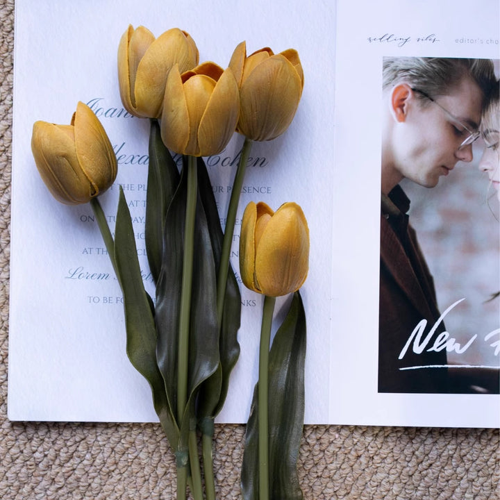 Lifelike Tulip Floral Arrangement