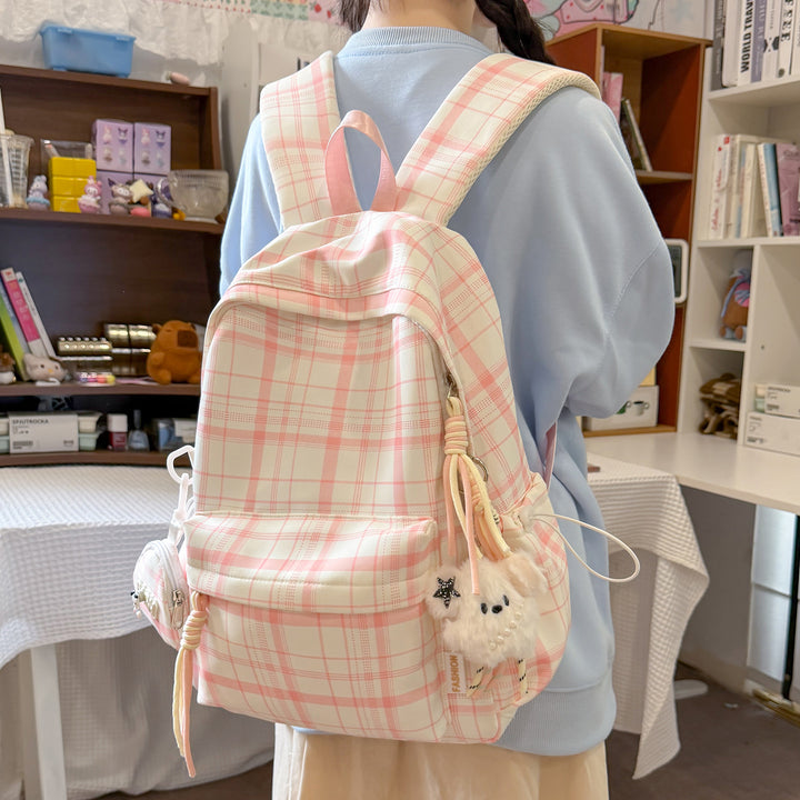 Playful Plaid Design School Backpack Kalsten