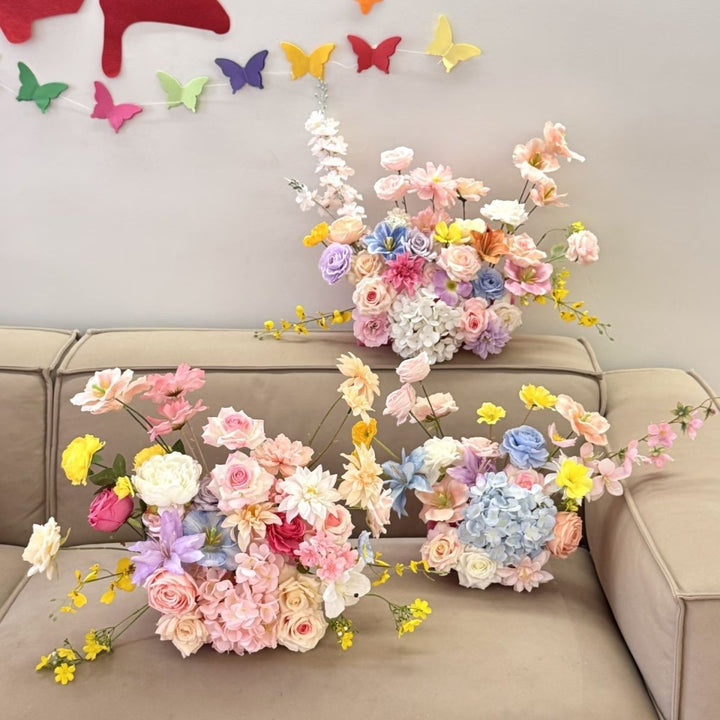Vibrant Artificial Floral Centerpiece Arrangement