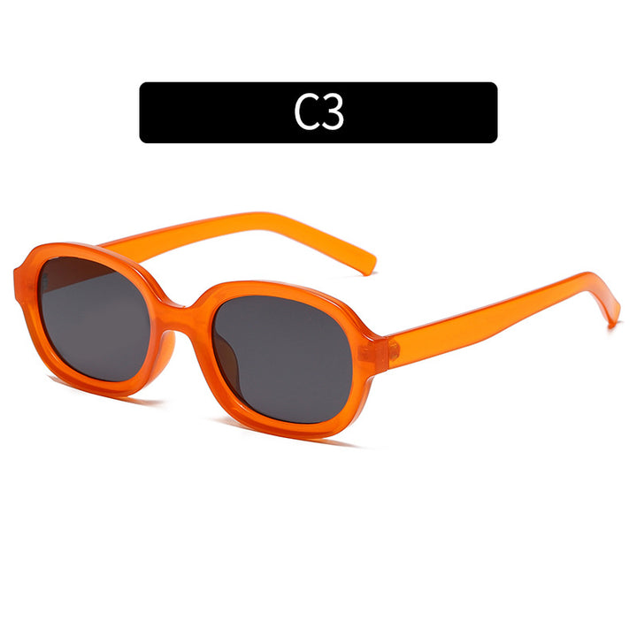 Retro Oval Frame Sunglasses
