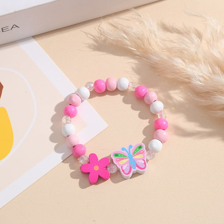 Playful bracelet with heart and butterfly charms Kalsten