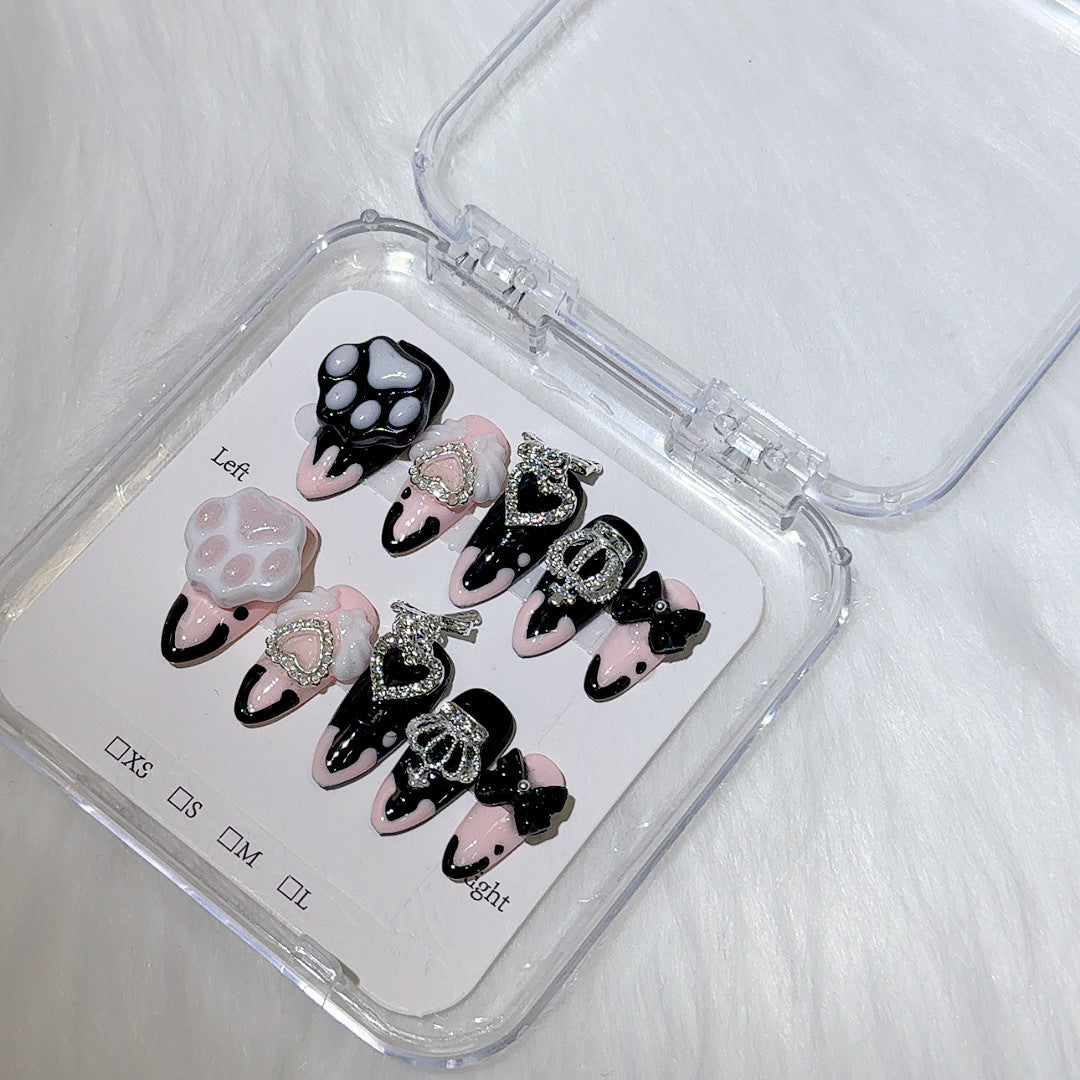 Decorative Press-On Nail Art Tips Set