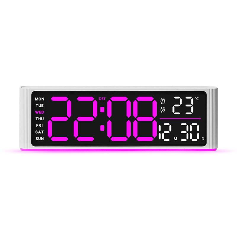 Digital LED alarm clock with temperature and day of week display Kalsten