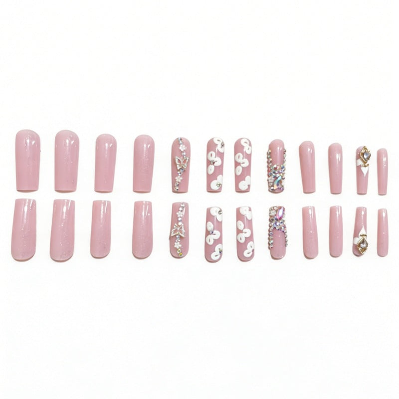 Luxury 3D Floral Press-On Nails Set Kalsten