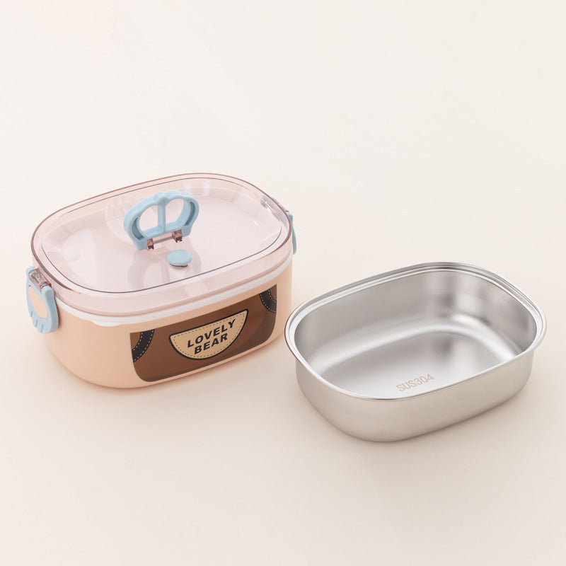 Dual-Compartment Lunch Box with Removable Insert