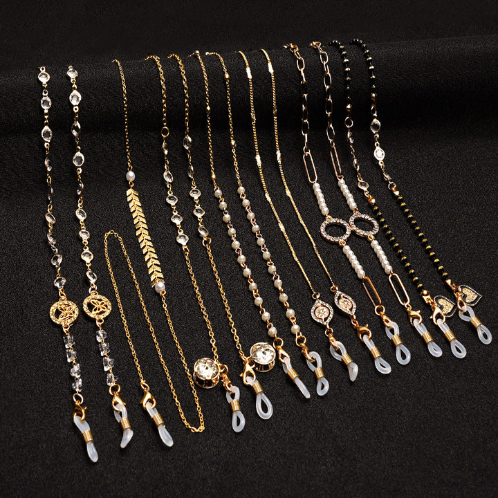 Premium Pearl-Embellished Eyewear Chain kalsten